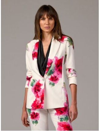 Painted Fleurs Relaxed Blazer Painted Fleurs