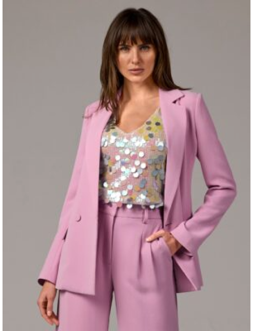 Effortless Drape Blazer Pink Lavender