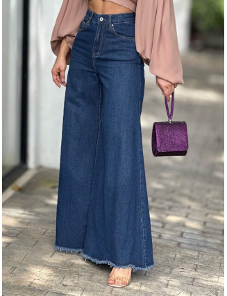 Linen Wide-Leg Pant White