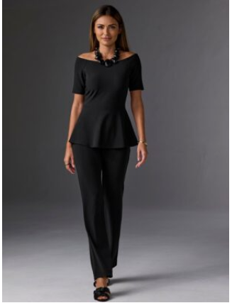 Beyond Travel High Rise Pant Jet Black